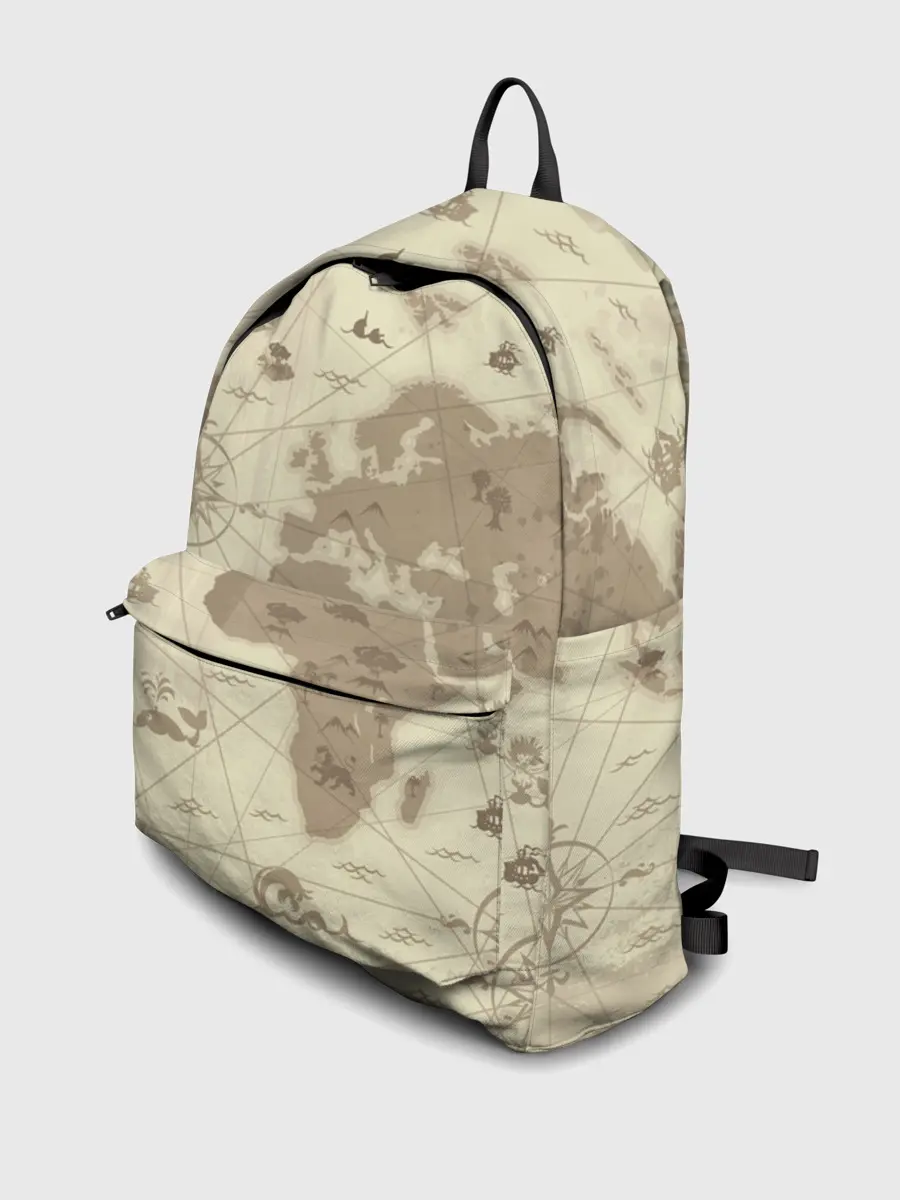 Рюкзак джинсовый / Карта мира