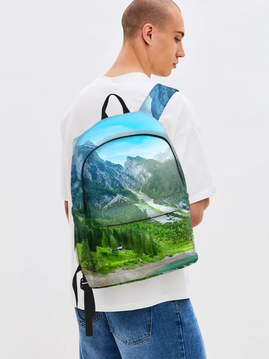 Рюкзак джинсовый / Альпийские горы