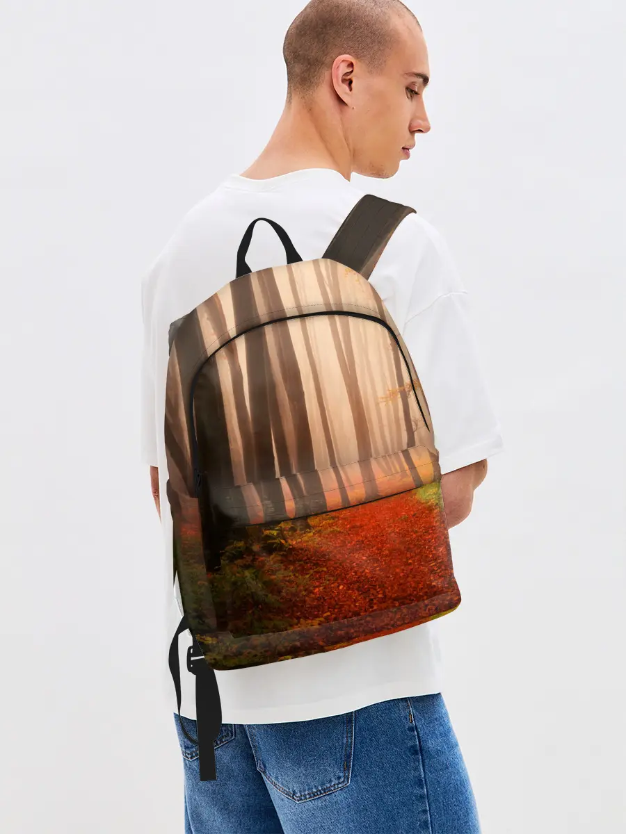 Рюкзак джинсовый / Осенний лес