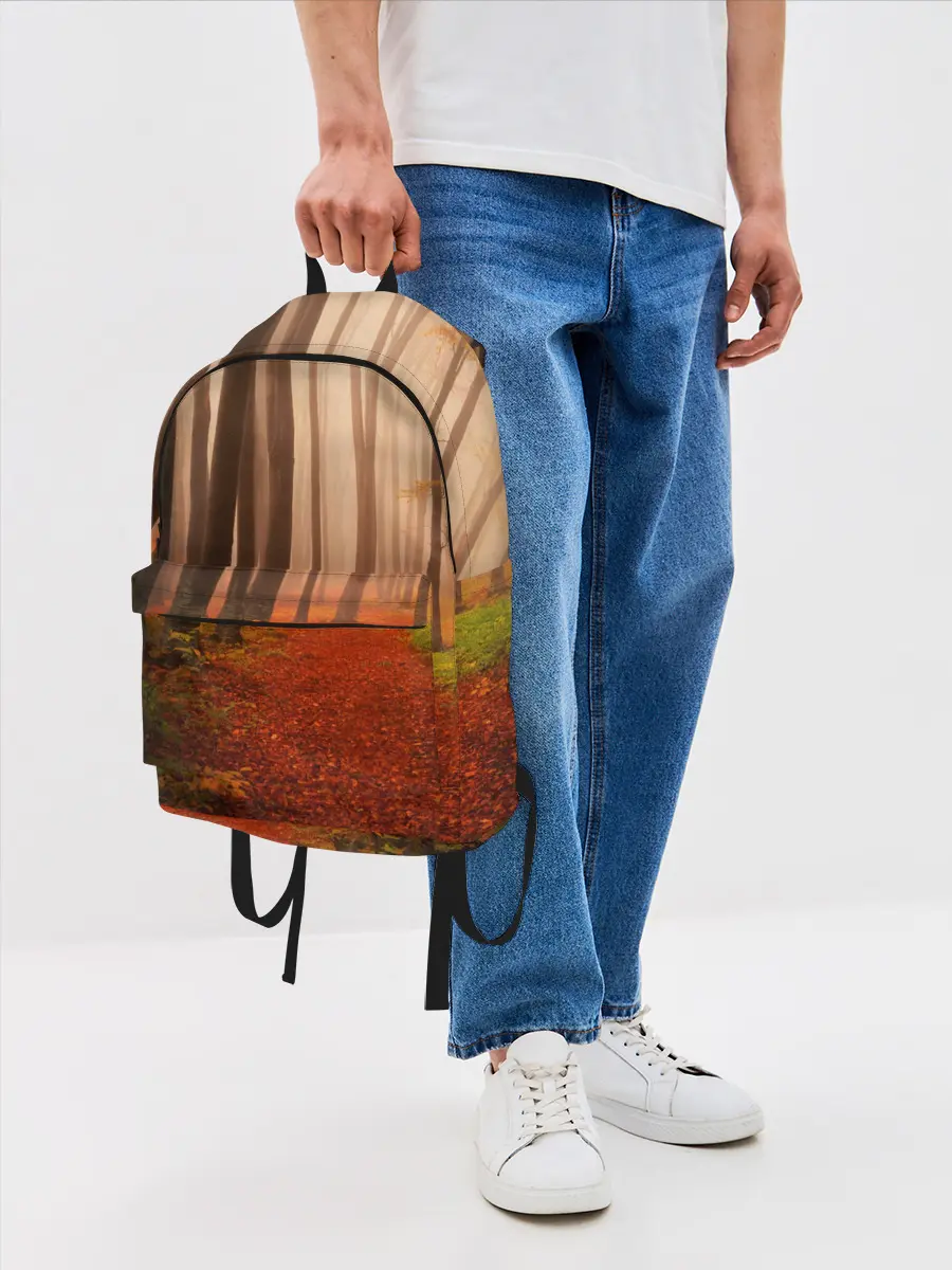 Рюкзак джинсовый / Осенний лес