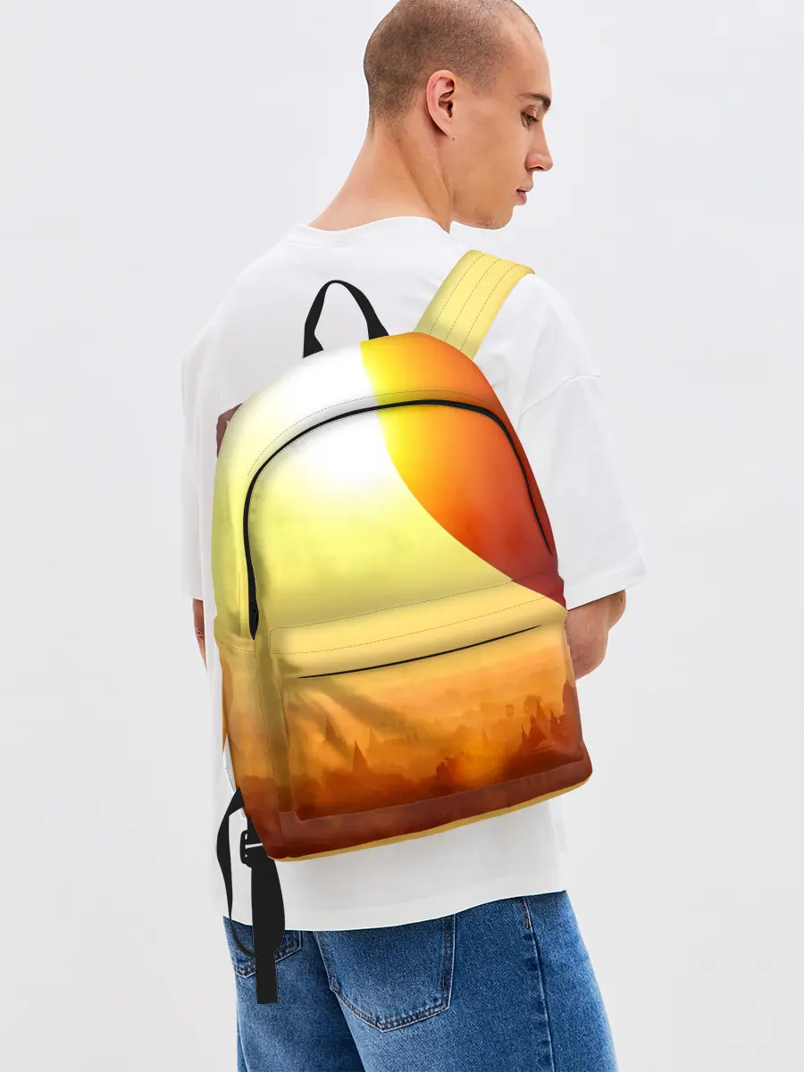 Рюкзак джинсовый / Город в пустыне