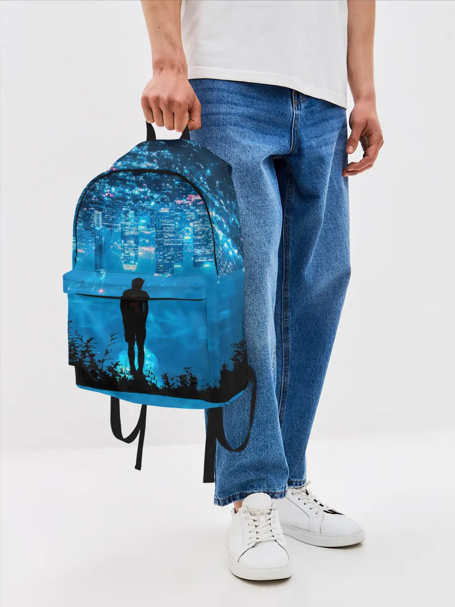 Рюкзак джинсовый / Перевернутый Мир