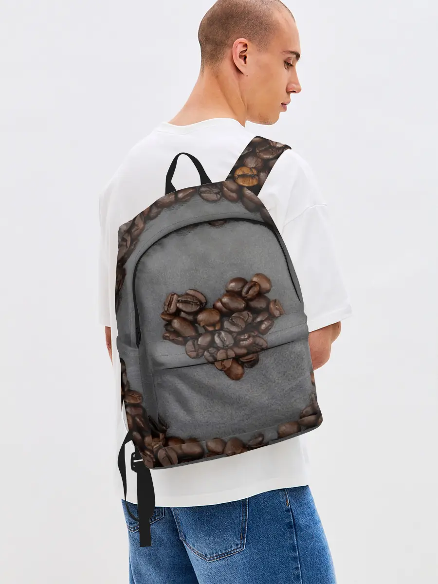 Рюкзак джинсовый / Люблю кофе