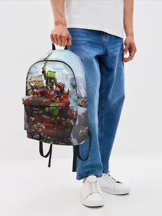 Рюкзак джинсовый / Minecraft Dungeons