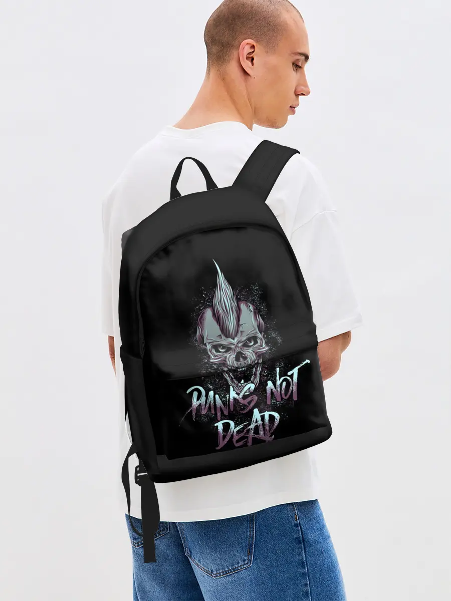 Рюкзак джинсовый / PUNKS NOT DEAD