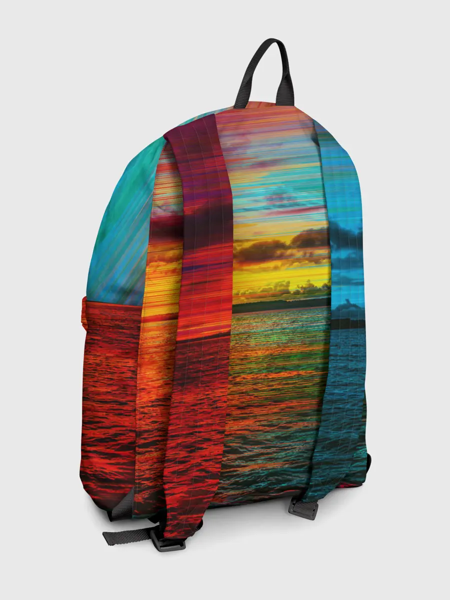 Рюкзак джинсовый / Glitch Sunset