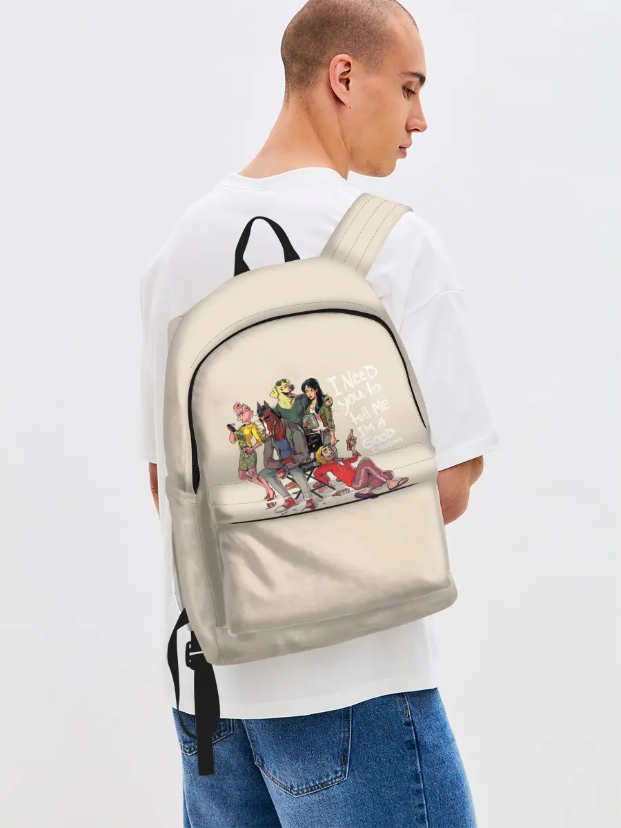 Рюкзак джинсовый / Конь БоДжек