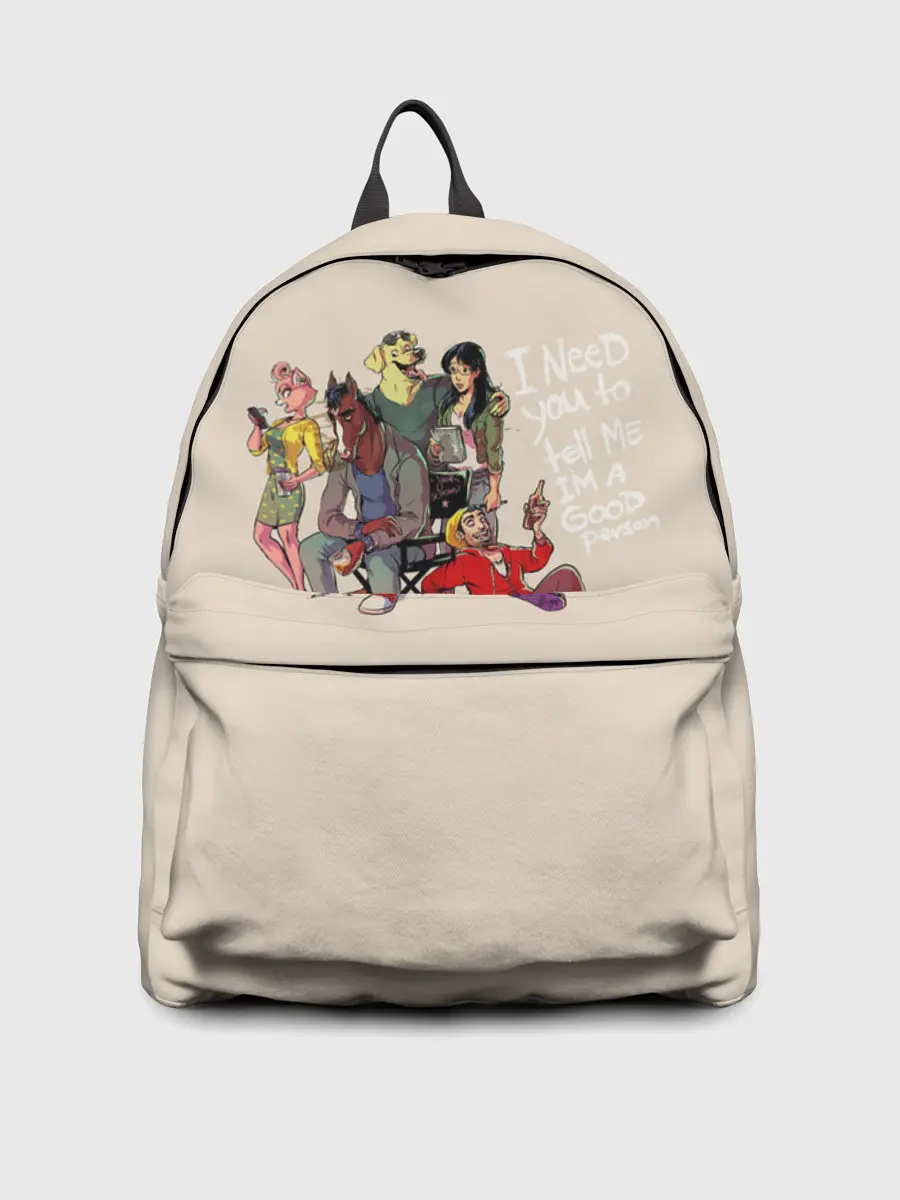 Рюкзак джинсовый / Конь БоДжек