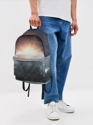 Рюкзак джинсовый / Космос