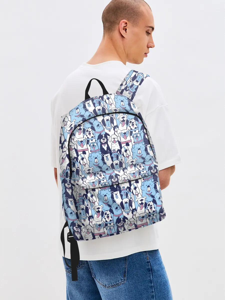 Рюкзак джинсовый / МИЛЫЕ ПЕСИКИ