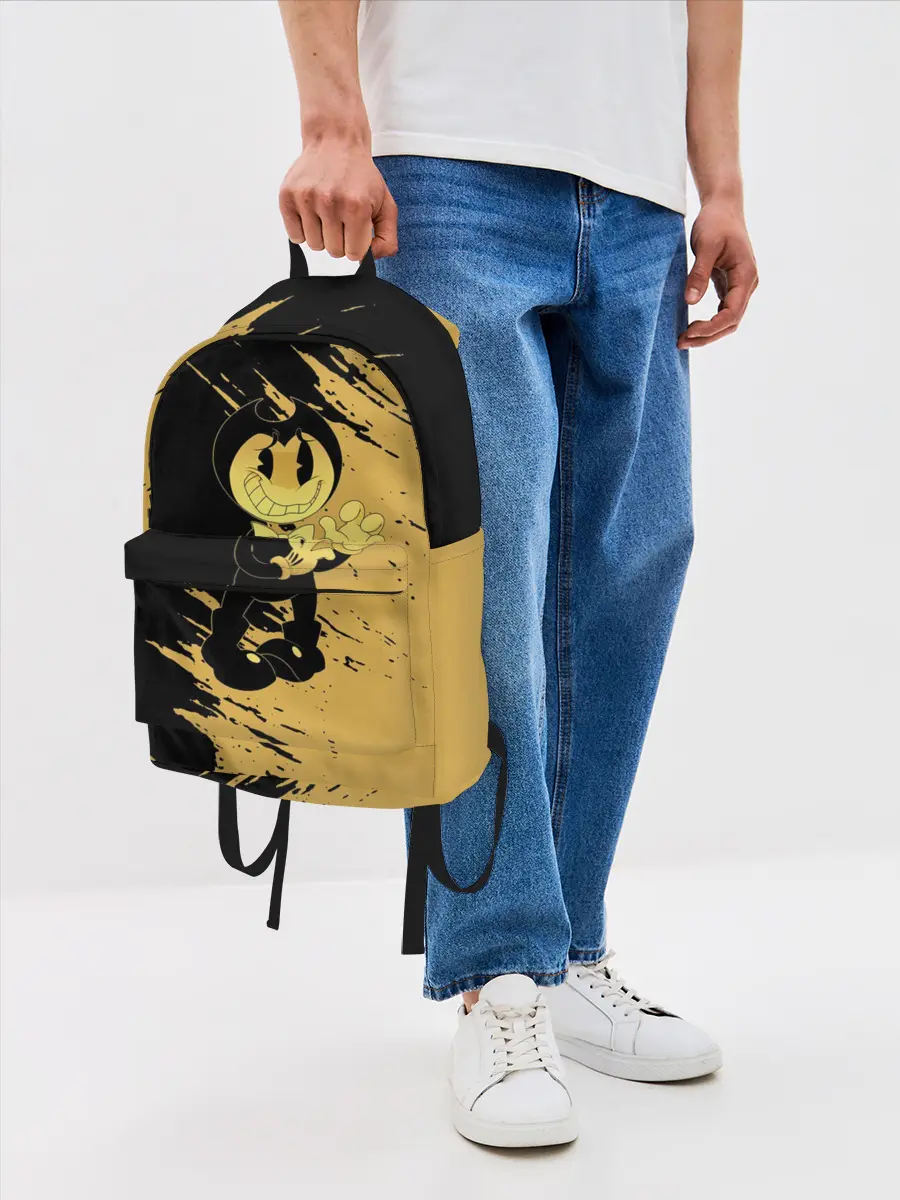 Рюкзак джинсовый / Bendy And The Ink Machine