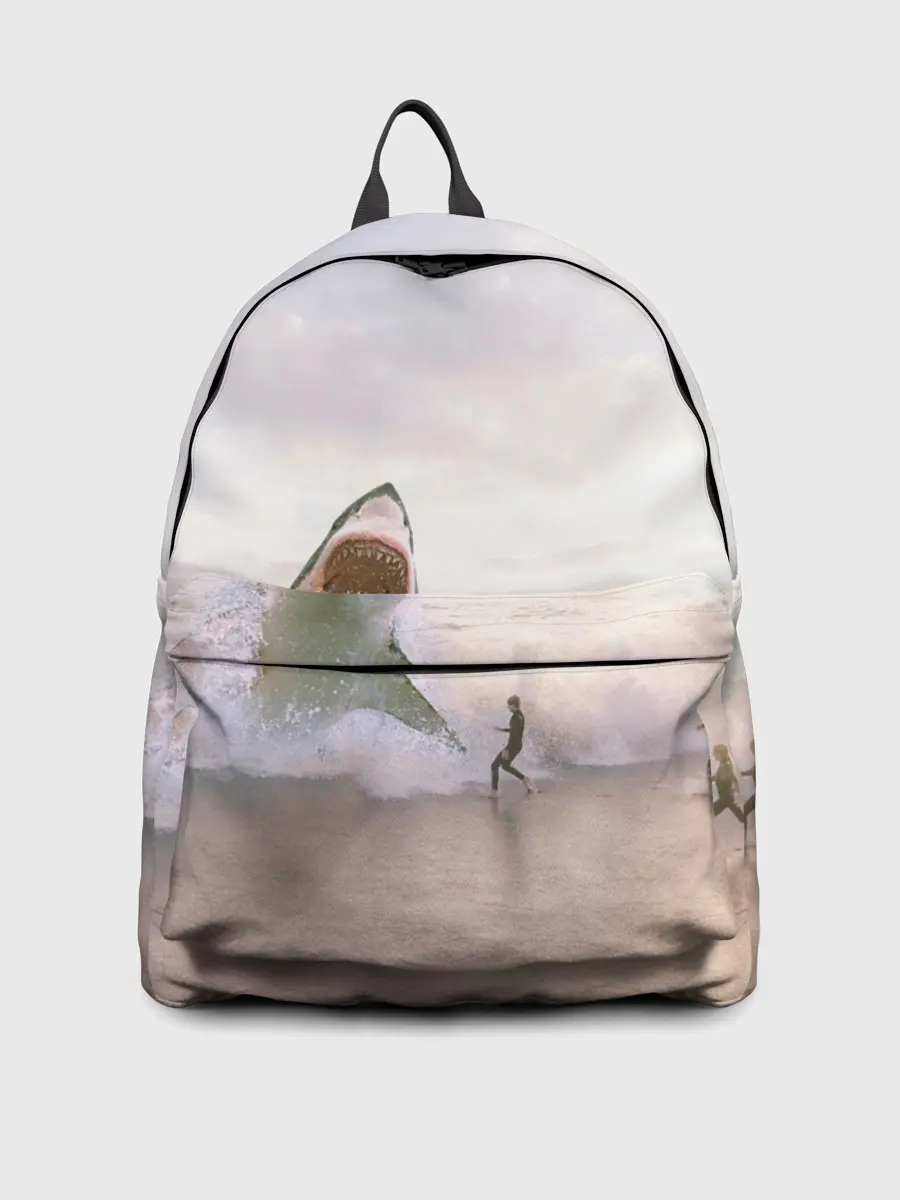 Рюкзак джинсовый / Мегалодон