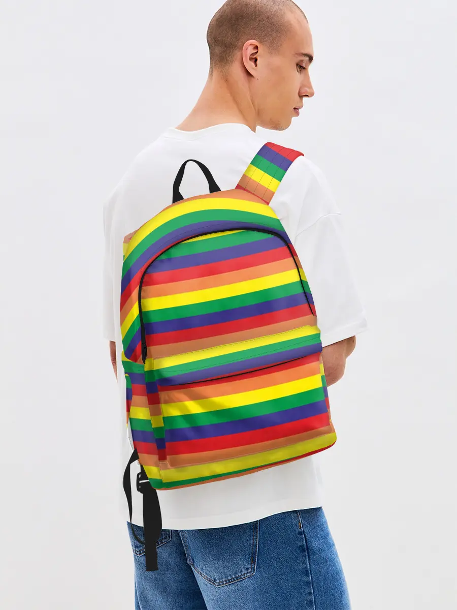 Рюкзак джинсовый / Радуга