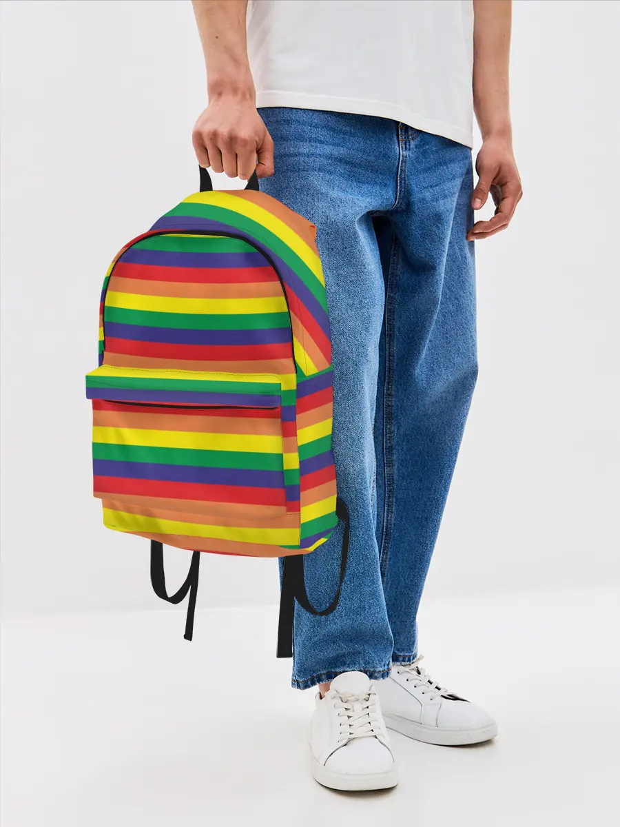 Рюкзак джинсовый / Радуга