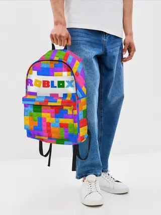Рюкзак джинсовый / ROBLOX LEGO