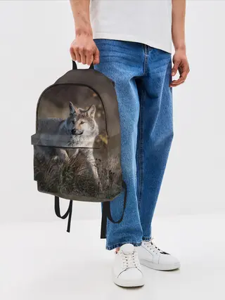 Рюкзак джинсовый / WOLF