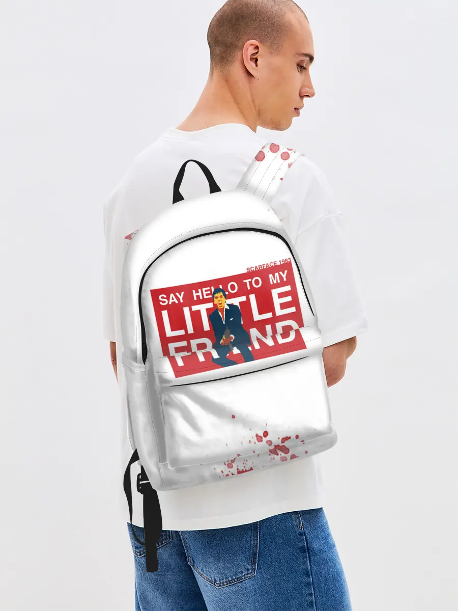 Рюкзак джинсовый / Лицо со шрамом