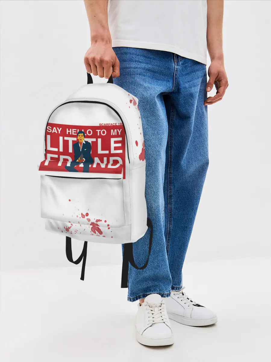 Рюкзак джинсовый / Лицо со шрамом