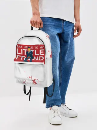 Рюкзак джинсовый / Лицо со шрамом