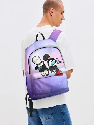 Рюкзак джинсовый / Among us