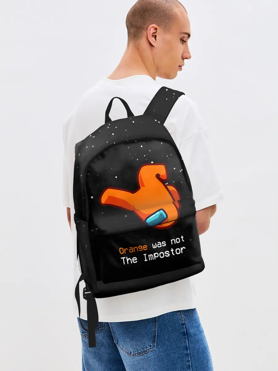 Рюкзак джинсовый / AMONG US - Orange