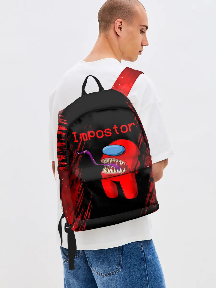 Рюкзак джинсовый / AMONG US - IMPOSTOR