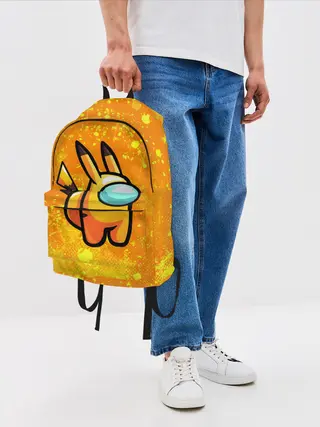 Рюкзак джинсовый / AMONG US - Pikachu