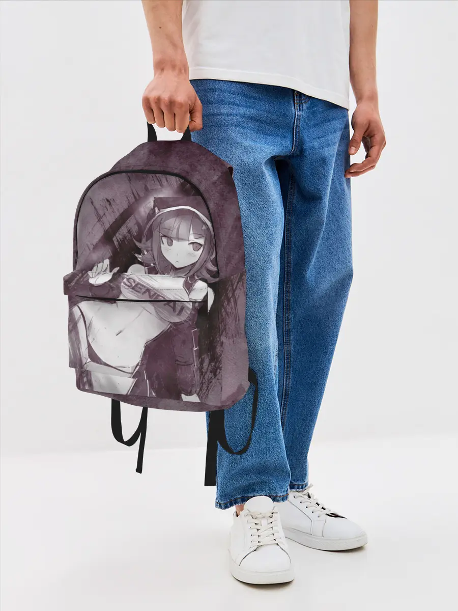 Рюкзак джинсовый / Danganronpa акварель