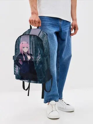 Рюкзак джинсовый / Zero Two в большом городе