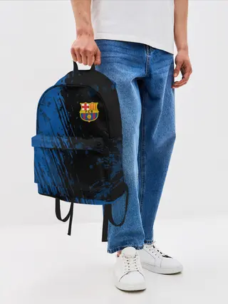 Рюкзак джинсовый / FC Barcelona / ФК Барселона.