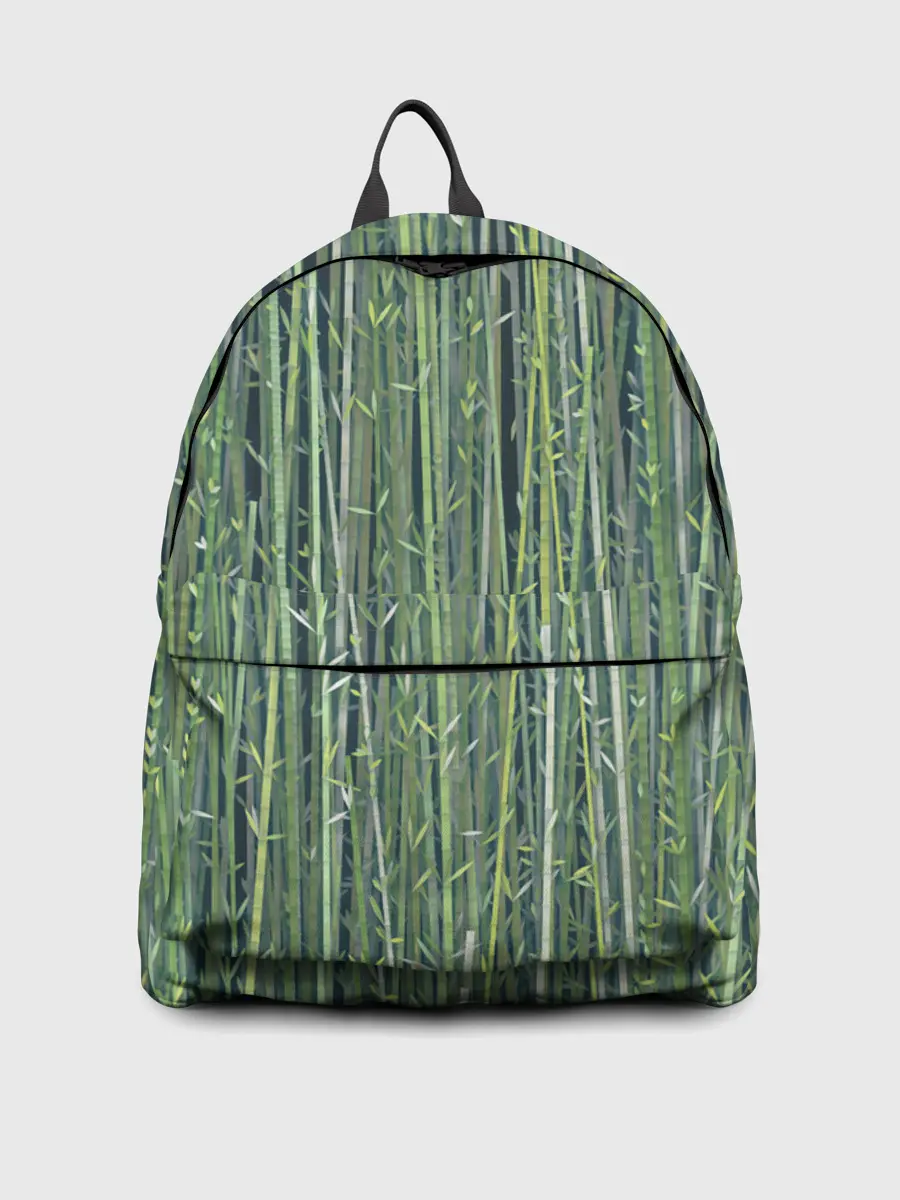 Рюкзак джинсовый / Зеленый бамбук