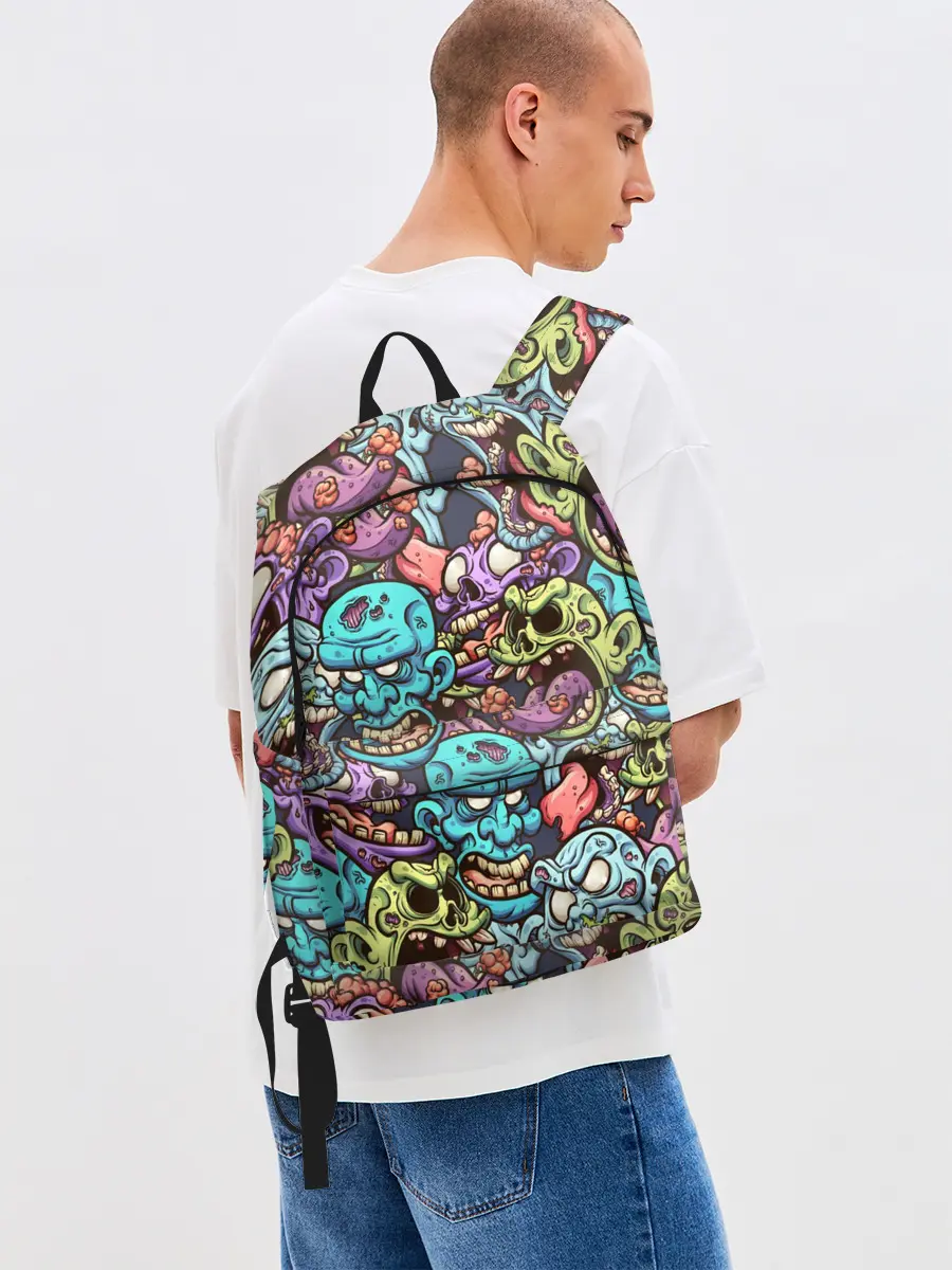 Рюкзак джинсовый / Зомби Паттерн