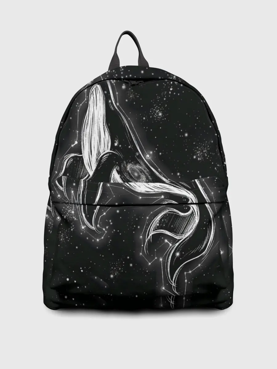 Рюкзак джинсовый / Космический Кит