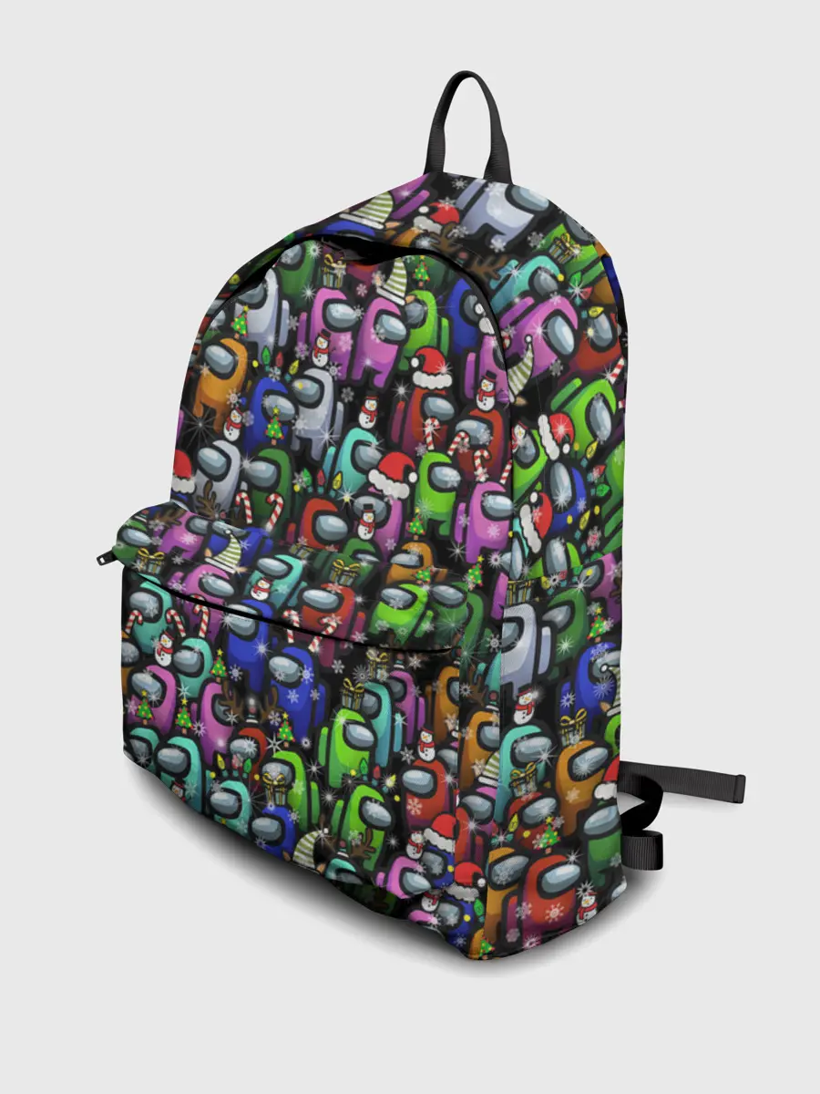 Рюкзак джинсовый / Among Us. С Новым Годом!