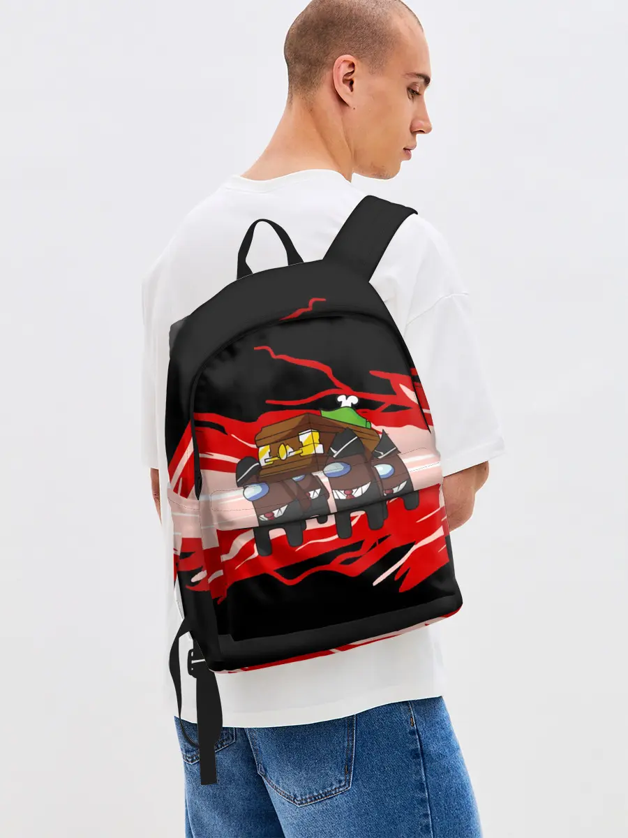 Рюкзак джинсовый / Among us mem