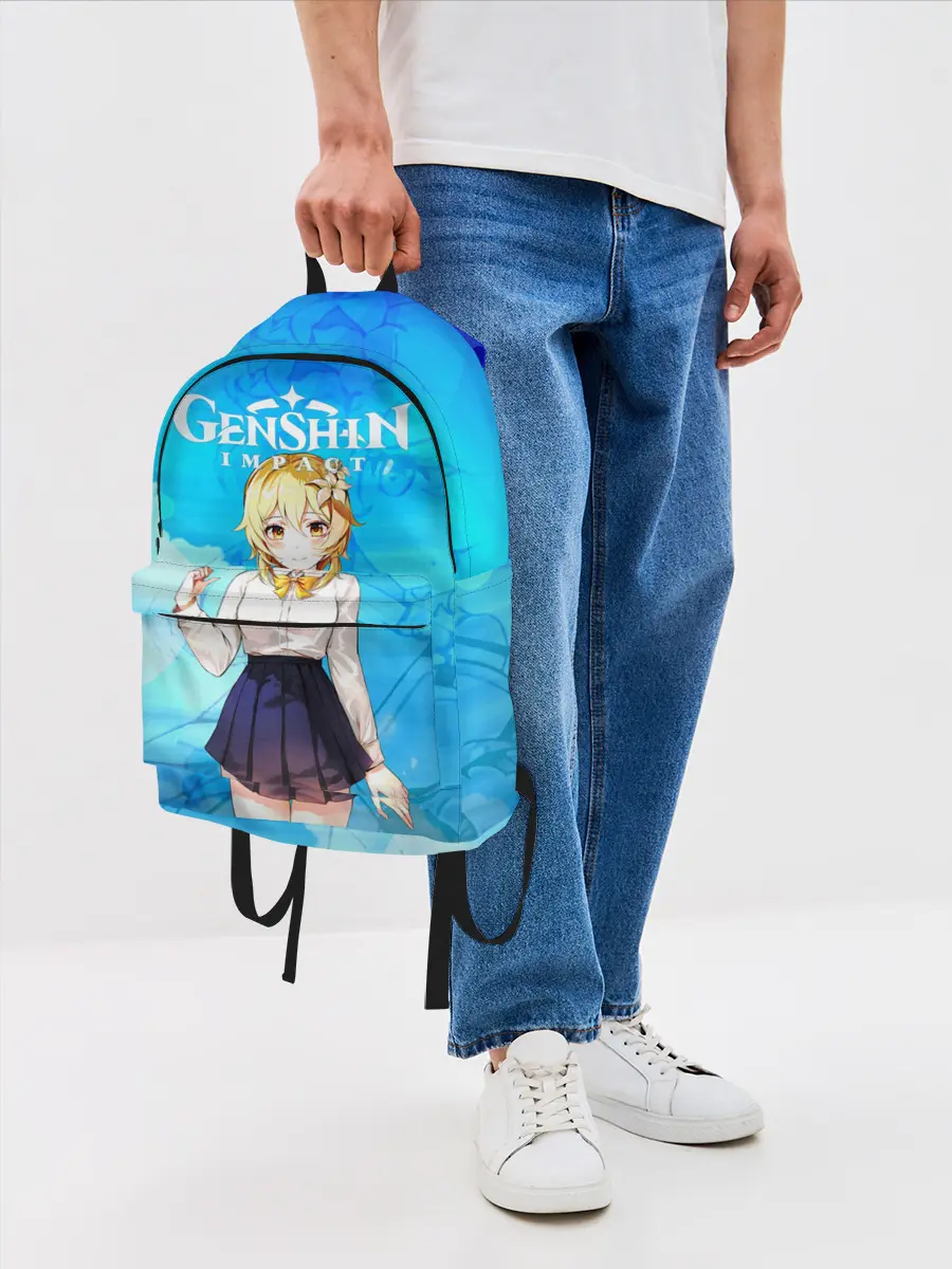 Рюкзак джинсовый / Genshin Impact - Lumine