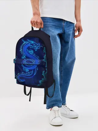 Рюкзак джинсовый / NEON DRAGON