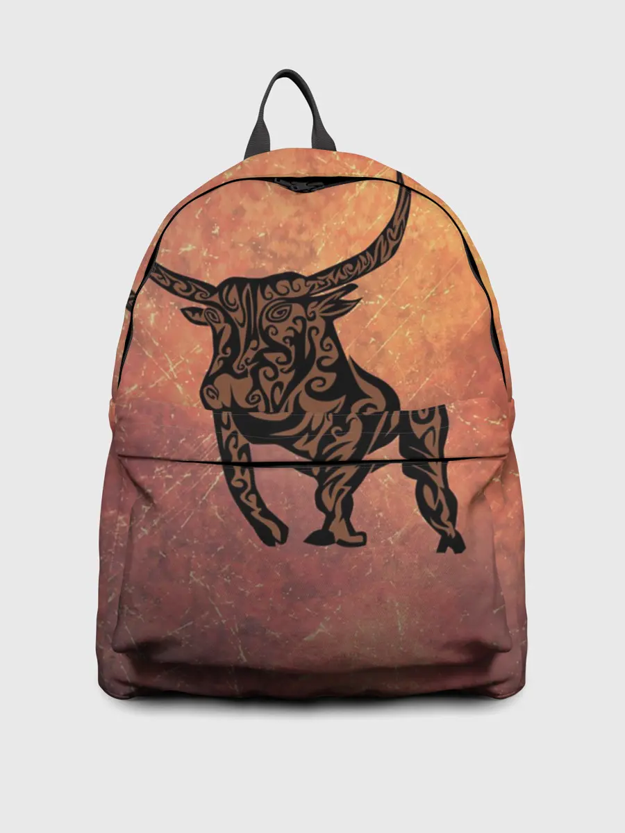 Рюкзак джинсовый / Символ года 2021 Бык