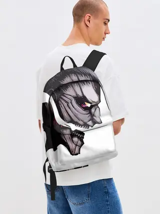 Рюкзак джинсовый / Злобный титан