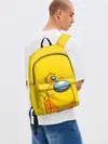 Рюкзак джинсовый / AMONG US YELLOW