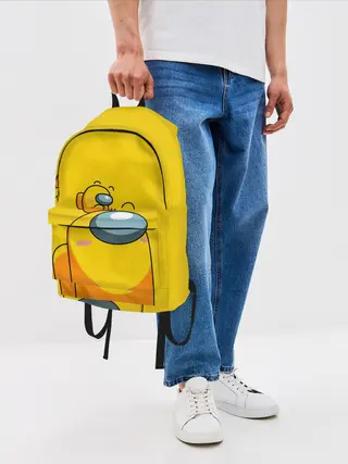 Рюкзак джинсовый / AMONG US YELLOW