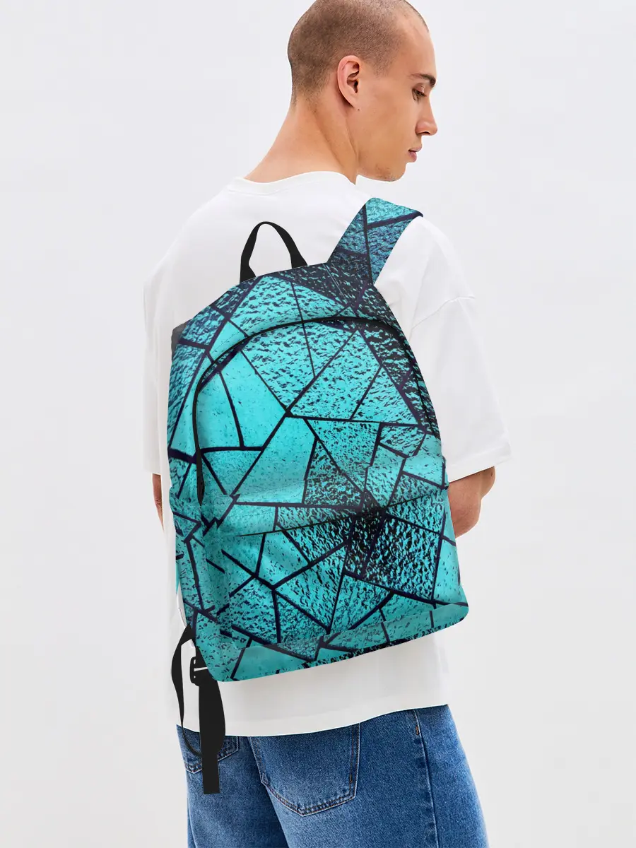 Рюкзак джинсовый / НЕОНОВЫЙ ВИТРАЖ