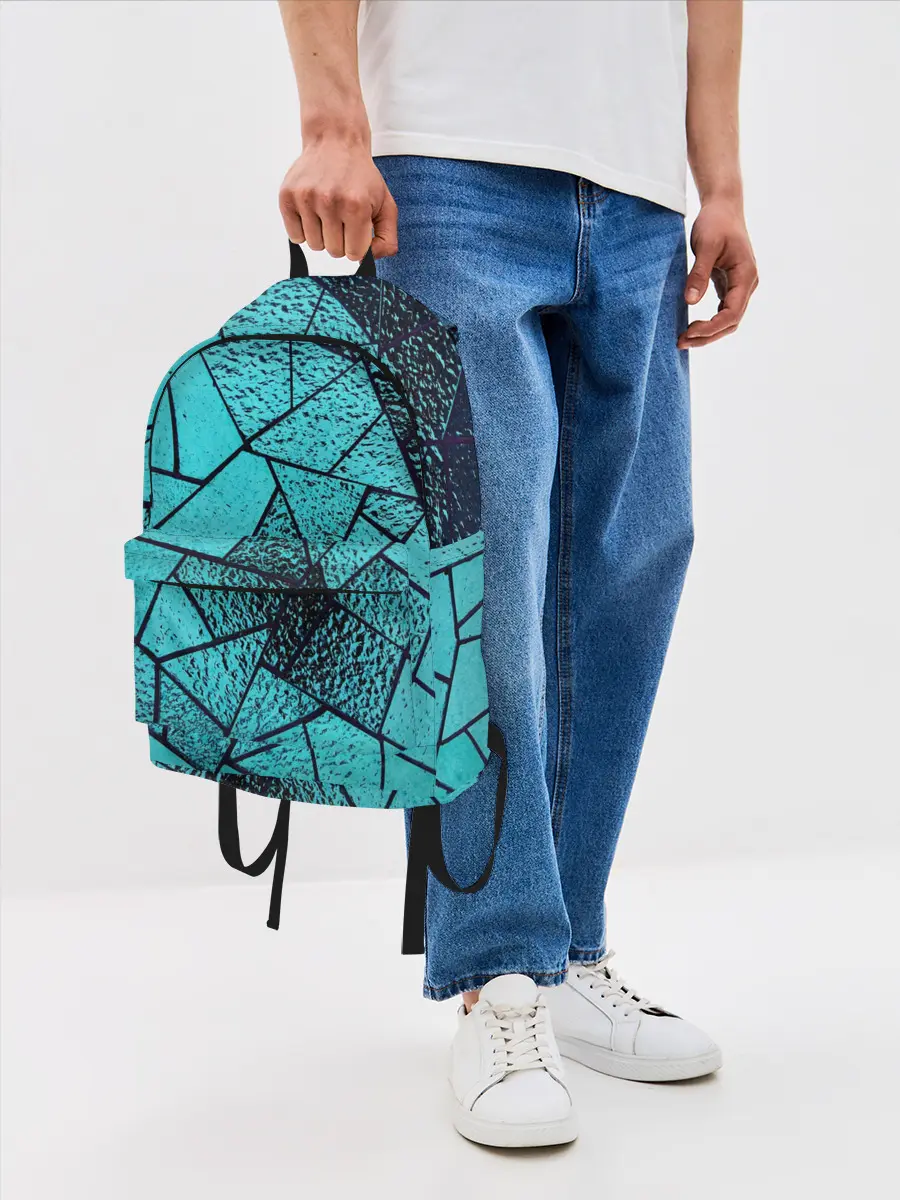 Рюкзак джинсовый / НЕОНОВЫЙ ВИТРАЖ