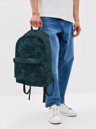 Рюкзак джинсовый / ТЕКСТУРА МЕТАЛЛА
