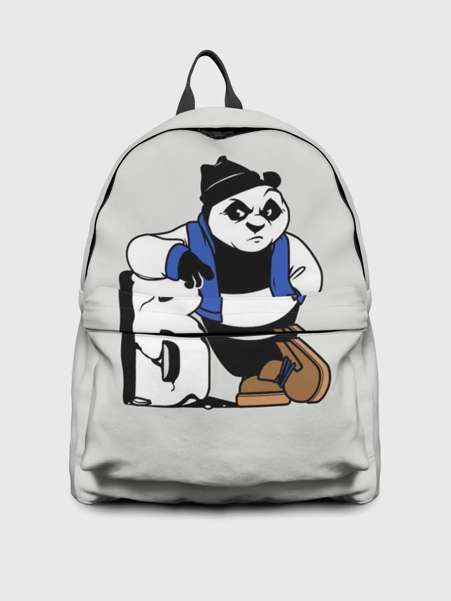 Рюкзак джинсовый / Серьёзная Панда