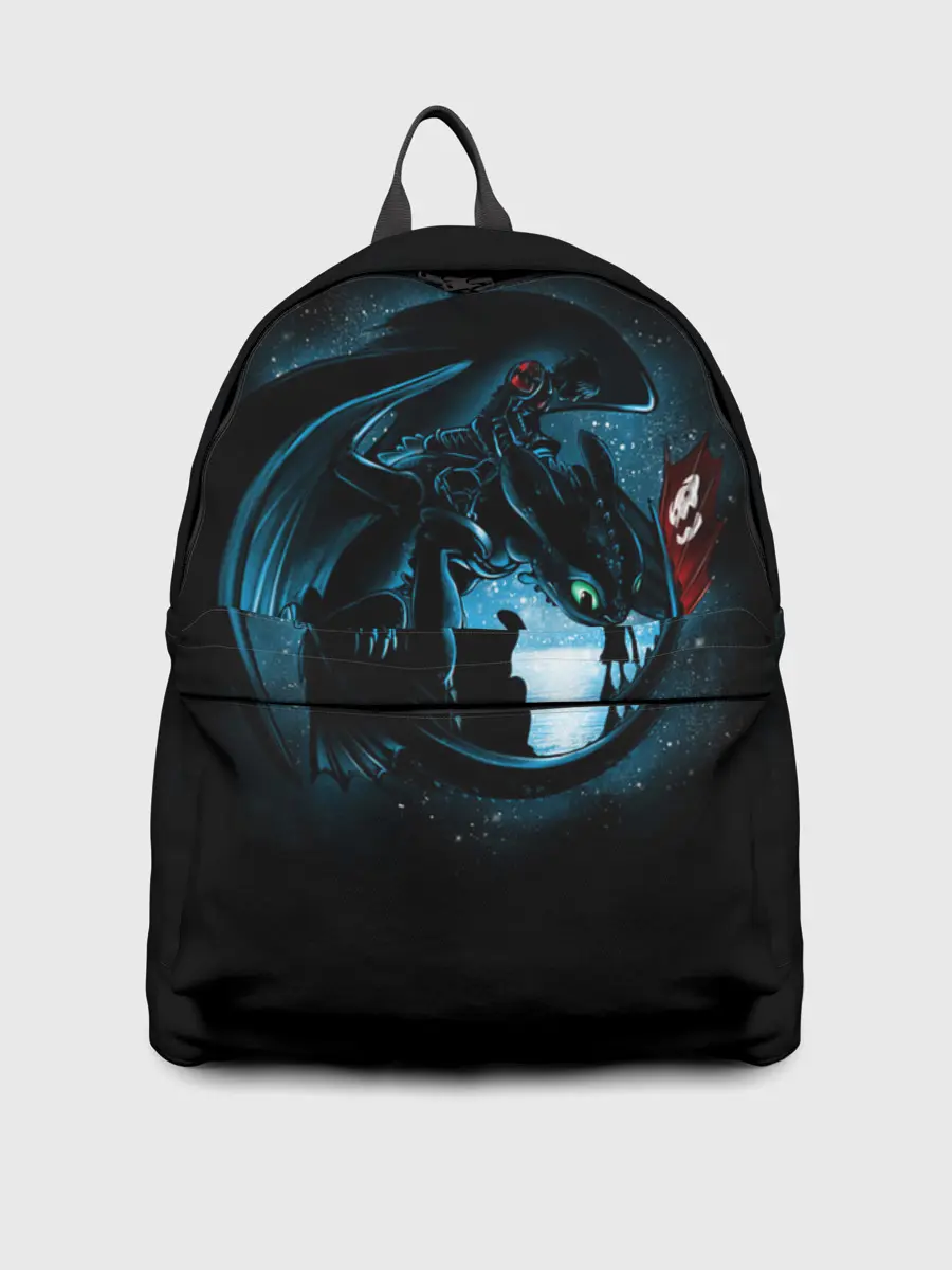 Рюкзак джинсовый / Как приручить дракона