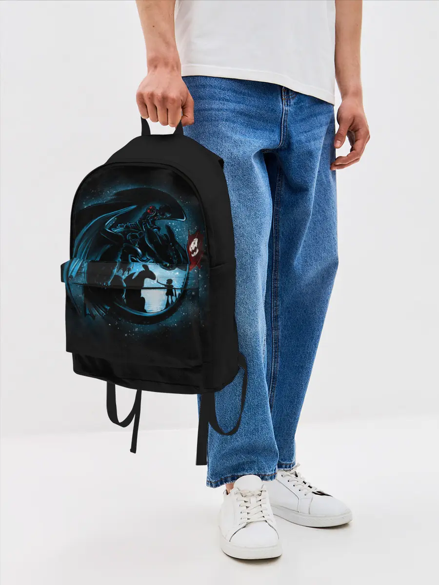 Рюкзак джинсовый / Как приручить дракона