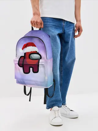 Рюкзак джинсовый / Новогодний Among us