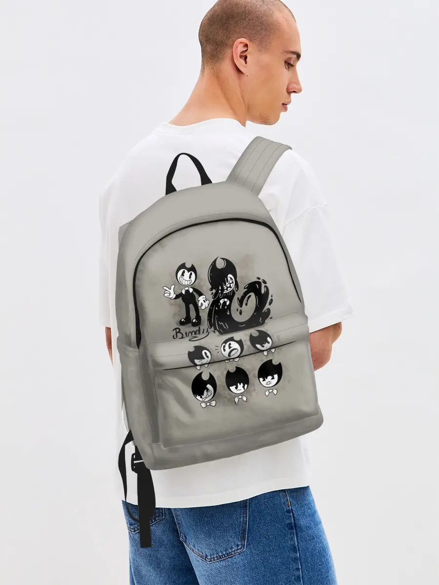 Рюкзак джинсовый / Bendy And The Ink Machine