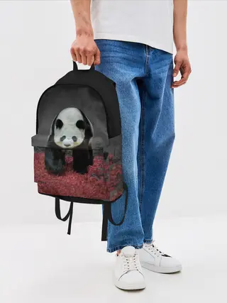 Рюкзак джинсовый / ПАНДА